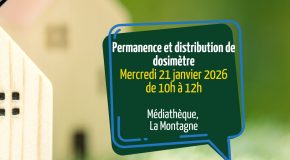 Permanence RADON et distribution dosimètre – La Montagne